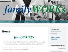Tablet Screenshot of familyworksbc.com